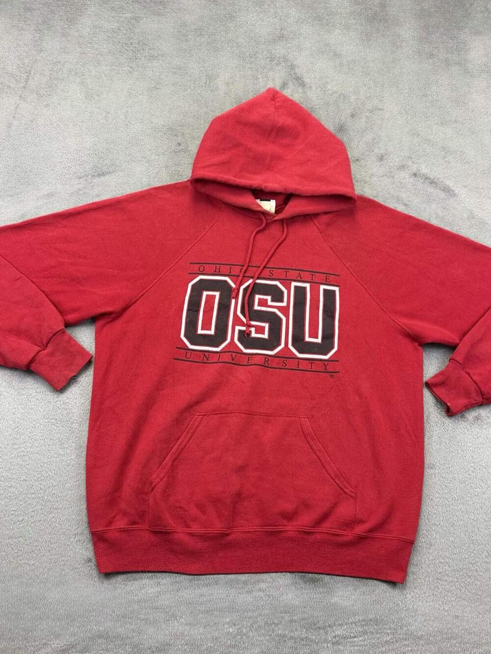 Ohio State University (OSU) Vintage Red Hoodie